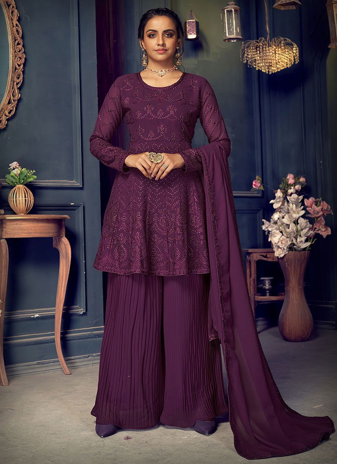 RANGAT Heavy Designer Party Wear Fox Georgette Fancy Sharara Suit Collection